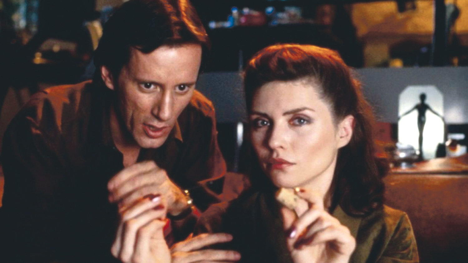 James Woods and Debbie Harry invite you to try a few things in David Cronenberg’s “Videodrome.”